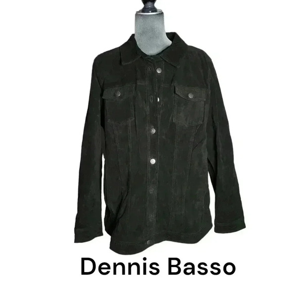 Dennis Basso Suede Leather Jacket XL - Picture 1 of 5